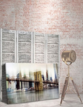 Cuadro decorativo Pixelarte Nueva York Brooklyn Bridge