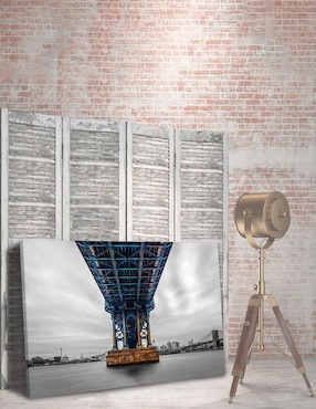 Cuadro decorativo Pixelarte Nueva York Manhattan Bridge