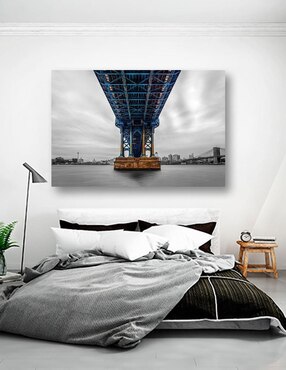 Cuadro decorativo Pixelarte Nueva York Manhattan Bridge