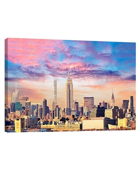 Cuadro decorativo Pixelarte Nueva York Desde Rio Hudson