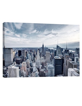 Cuadro decorativo Pixelarte Nueva York Edificios de La Ciudad