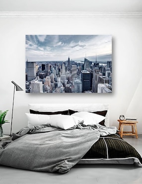 Cuadro decorativo Pixelarte Nueva York Edificios de La Ciudad
