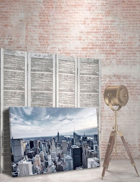 Cuadro decorativo Pixelarte Nueva York Edificios de La Ciudad