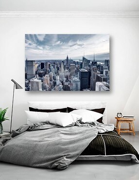Cuadro decorativo Pixelarte Nueva York Edificios de La Ciudad