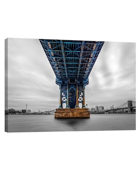 Cuadro decorativo Pixelarte Nueva York Manhattan Bridge