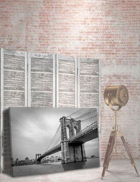 Cuadro decorativo Pixelarte Nueva York Puente de Broolklyn