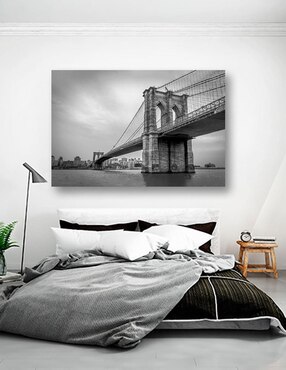 Cuadro decorativo Pixelarte Nueva York Puente de Broolklyn
