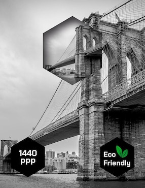 Cuadro decorativo Pixelarte Nueva York Puente de Broolklyn