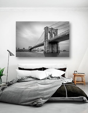 Cuadro decorativo Pixelarte Nueva York Puente de Broolklyn