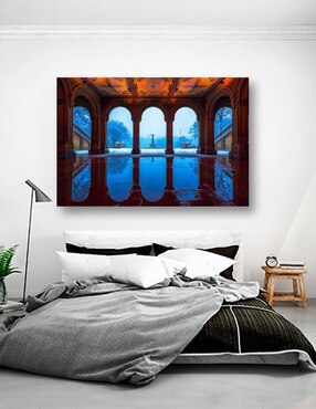 Cuadro decorativo Pixelarte Central Park en Invierno