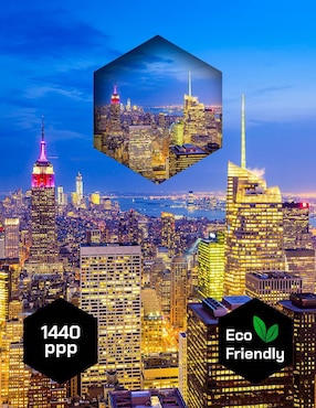 Cuadro decorativo Pixelarte Nueva York de Noche