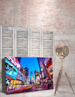 Cuadro decorativo Pixelarte Nueva York Times Square Garden