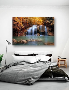 Cuadro decorativo Pixelarte Cascada Suave