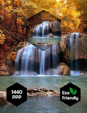 Cuadro decorativo Pixelarte Cascada Suave