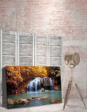 Cuadro decorativo Pixelarte Cascada Suave