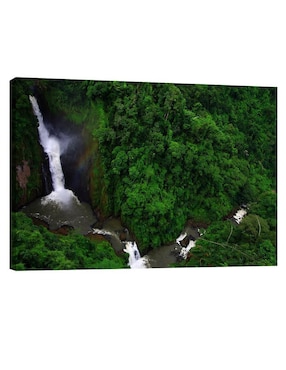 Cuadro decorativo Pixelarte Cascada Khao Yai