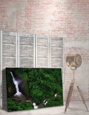 Cuadro decorativo Pixelarte Cascada Khao Yai