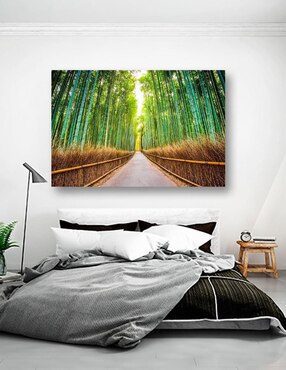 Cuadro decorativo Pixelarte Cascada en Bosque