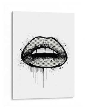 Litografía Canvas Lab 2D Lips técnica Impresión