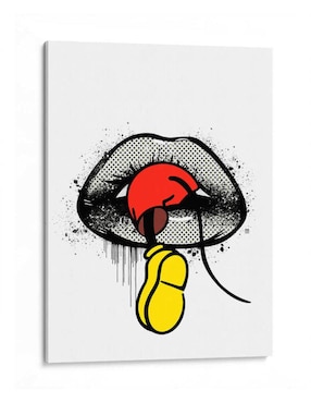 Litografía Canvas Lab Mouse Trap Lips técnica Impresión