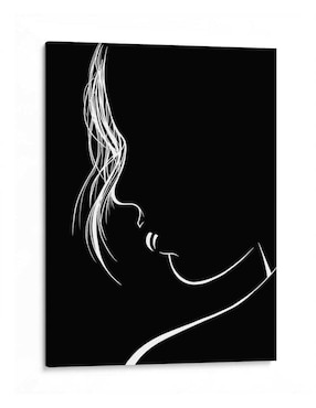Litografía Canvas Lab Woman Lines técnica Impresión