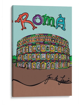 Litografía Canvas Lab Roma El Coliseo técnica Impresión