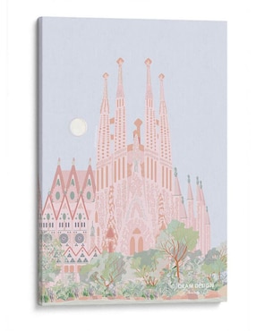Litografía Canvas Lab Sagrada Familia técnica Impresión