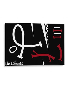 Litografía Canvas Lab Vector N técnica Impresión