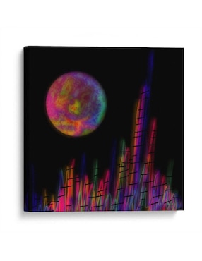 Litografía Canvas Lab Ciudad de Luna técnica Impresión
