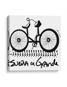 Litografía Canvas Lab Una Bicicleta técnica Impresión