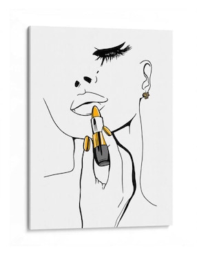Litografía Canvas Lab Golden Lipstick técnica Impresión