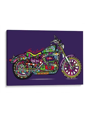 Litografía Canvas Lab Vámonos en mi Harley técnica Impresión