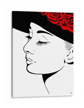 Litografía Canvas Lab Audrey Hepburn Lines técnica Impresión