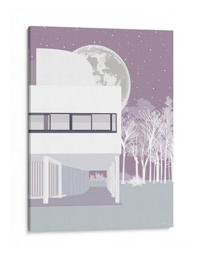 Litografía Canvas Lab Villa Savoye técnica Impresión