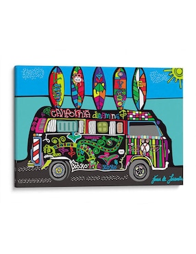 Litografía Canvas Lab Combi en la Playa técnica Impresión