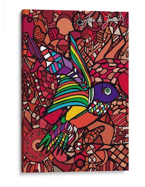 Litografía Canvas Lab Colibrí en Vuelo técnica Impresión