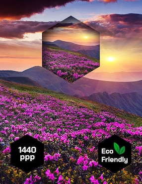 Cuadro decorativo Pixelarte Bosque Flores Moradas