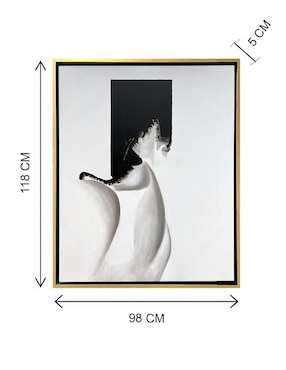 Pintura Blanco y negro técnica acrílico Lune Art Gallery