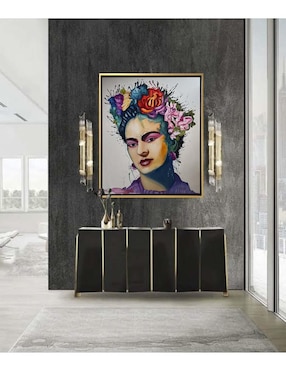 Pintura Frida Kahlo técnica mixta Lune Art Gallery