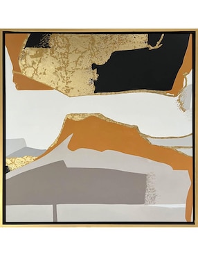 Pintura Con Hoja de Oro técnica mixta Lune Art Gallery