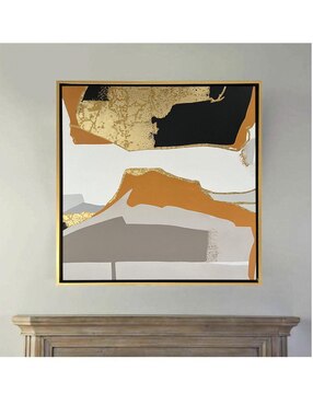 Pintura Con Hoja de Oro técnica mixta Lune Art Gallery