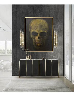 Pintura Skull técnica mixta Lune Art Gallery Calaveras