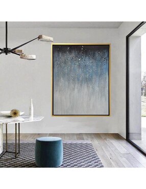 Pintura Rain técnica mixta Lune Art Gallery