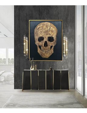 Pintura Skull técnica mixta Lune Art Gallery