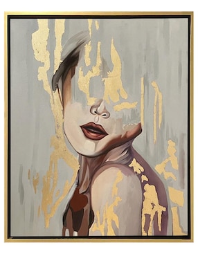 Pintura Mujer de Oro técnica mixta Lune Art Gallery