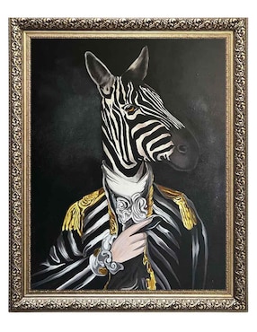 Pintura Técnica óleo Lune Art Gallery Lord Zebra