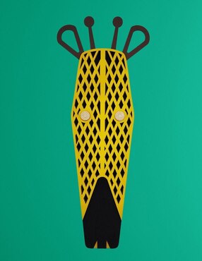 Accesorio decorativo Homys arte africano