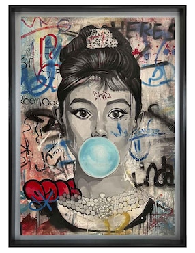 Pintura High Society técnica mixta Lune Art Gallery