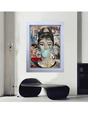 Pintura High Society técnica mixta Lune Art Gallery