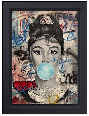 Pintura High Society técnica mixta Lune Art Gallery
